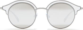 Круглые модные солнцезащитные очки 46 мм Emporio Armani