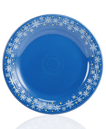 Обеденная тарелка Snowflake 10,5 ", созданная для Macy's FIESTA