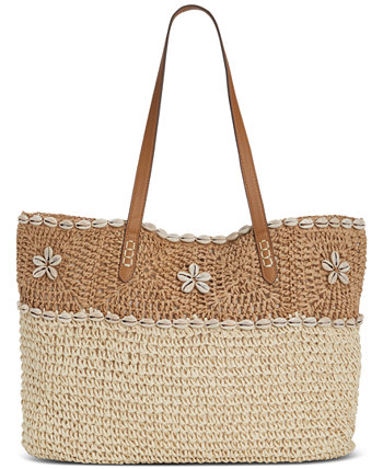 Классическая соломенная сумка-тоут среднего размера, созданная для Macy's Style & Co