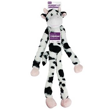 Multipet Swingin' Slevin Cow Plush Dog Toy Multipet