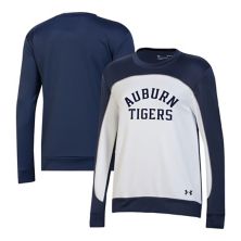 Женский пуловер с цветными блоками Under Armour, темно-синий/белый каштановый тигр, толстовка Under Armour
