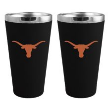Texas Longhorns Team Color 2-Pack Stainless Steel Pint Glass Set Unbranded
