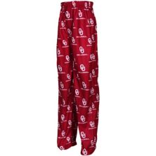 Фланелевые пижамные штаны с логотипом Oklahoma Sooners Youth Crimson Team Unbranded