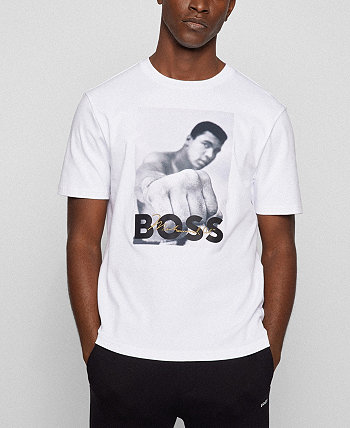 Мужская футболка с графикой Мухаммеда Али BOSS Hugo Boss