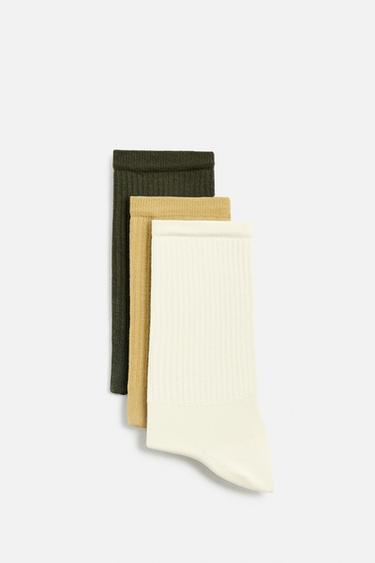 3-PACK OF RIB SOCKS Zara