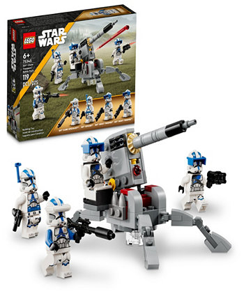 Боевой набор «501-й солдат-клон» Star Wars 75345. Набор игрушечных конструкторов с минифигурками 501-го офицера, 501-го специалиста по клонам и 501-го тяжелого солдата. Lego