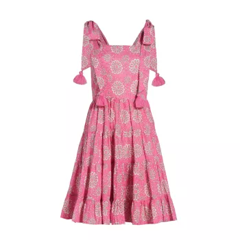 Ярусное мини-платье Kiara с цветочным принтом MILLE