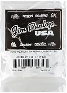 Пластиковые медиаторы для пальцев Jim Dunlop 9001R, малые, 12 штук в упаковке JIM DUNLOP