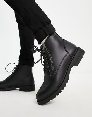 Черные ботинки с боковой молнией French Connection French Connection