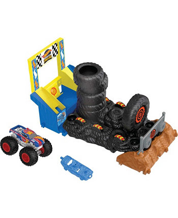 Игровой набор Monster Trucks Arena Smashers Race Ace Smash Race Challenge Hot Wheels