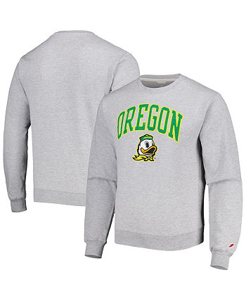 Мужской серый пуловер Oregon Ducks 1965 Arch Essential свитшот League Collegiate Wear