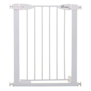 Dreambaby Boston 24-26.5in Auto Close Metal Baby Gate w/ EZY-Check Indicator - White Dreambaby