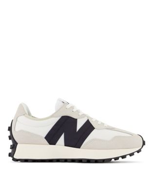 New Balance 327 sneakers in white and black New Balance