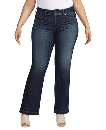 Джинсы-брюки со средней посадкой Suki больших размеров Silver Jeans Co.