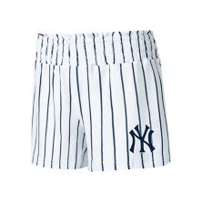 Женские спортивные белые шорты для сна в тонкую полоску New York Yankees Reel Unbranded