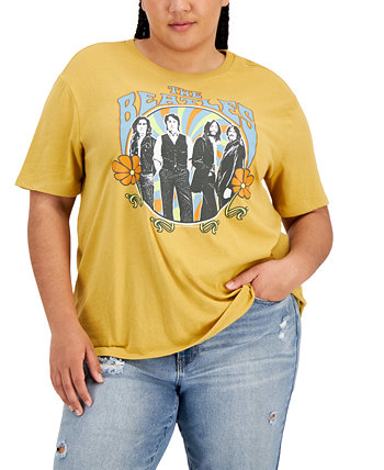 Модная футболка больших размеров The Beatles с коротким рукавом Love Tribe