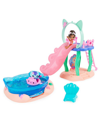 Purr-ific Pool Playset with Gabby and MerCat Figures, & Pool Accessories Gabby's Dollhouse