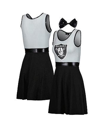 Женский костюм черного и серебряного цвета Las Vegas Raiders Game Day, комплект платьев Jerry Leigh