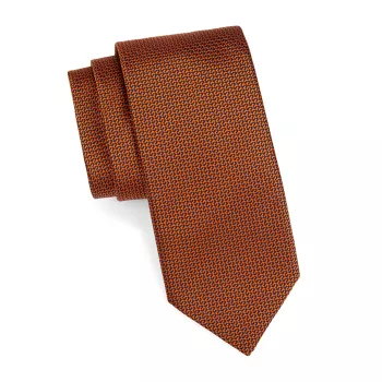 Абстрактный шелковый галстук Canali