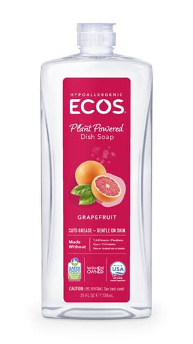 ECOS Средство для мытья посуды Грейпфрут -- 25 жидких унций ECOS