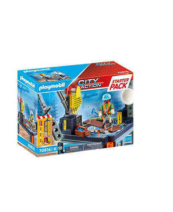 Стартовый набор, 58 предметов, набор для стройплощадки Playmobil