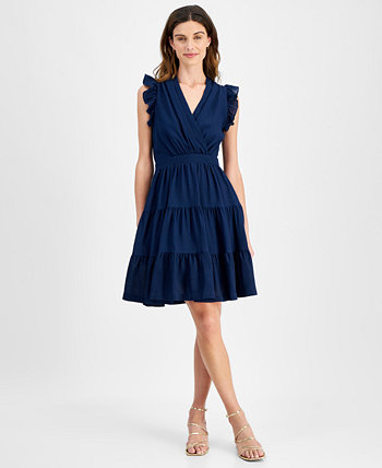 Women's Ruffled Tiered Fit & Flare Dress Taylor
