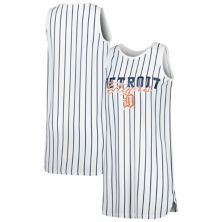 Женская спортивная белая ночная рубашка без рукавов в тонкую полоску Detroit Tigers Reel Unbranded