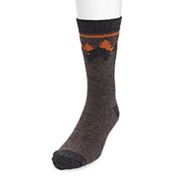 Men's MUK LUKS Stripe Top Crew Socks Muk Luks