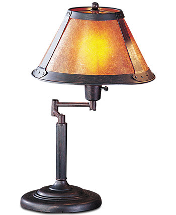 Настольная слюдяная лампа с поворотным рычагом, 60 Вт Cal Lighting
