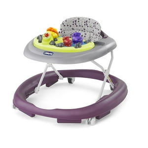 Chicco Walky Talky Activity Baby Walker with Multi-Lingual Play Tray - Flora (Purple/Grey), New Chicco