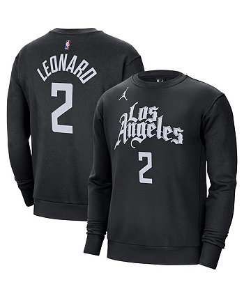 Мужской черный пуловер Kawhi Leonard LA Clippers с именем и номером Jordan