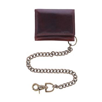 Men's Colorado Leather Rfid Trifold Chain Wallet Ctm