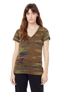 Ideal Printed Eco Jersey V-Neck T-Shirt Alternative