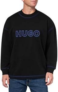 HUGO Men's Outline Logo Long Sleeve Tshirt Hugo