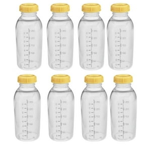 Medela Breastmilk Collection Storage Feeding Bottle W/lid 8oz /250ml 8 Bottle Medela