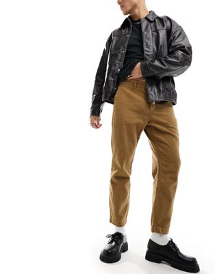 Светло-коричневые зауженные брюки AllSaints Sleid AllSaints