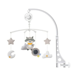 Anself Musical Baby Crib Mobile with Hanging Rotating Toys Infant Bed Decoration for Baby Boys Girls Anself