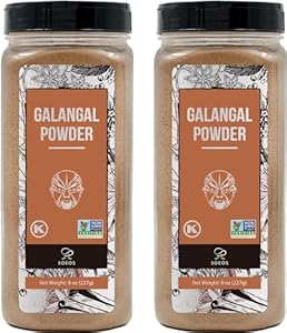 Soeos Galangal Slices 4 oz (113g),Galanga,Fresh Galangal,Sliced Galangal Root,Dried Galangal Root,Dried Galanga Bulk,Alpinia Galanga,Pure and Natural Chinese Spice for Tom Yum and Tom Kha Soups Soeos