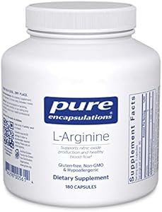 Pure Encapsulations L-Arginine - 1,400 mg - Support Nitric Oxide Production - Heart Health & Blood Flow - Gluten Free & Non-GMO - 90 Capsules (Капсулы) Pure Encapsulations