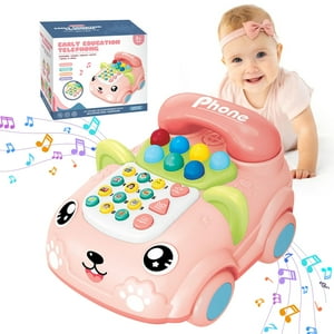 Toys for 1 Year Old Toddler Toys, Baby Phone Toy with Music Light, Musical Gifts for 1 2 3 Years Old Girls, Educational Learning Toys for Kids Girls Ages 1 2 3 4 Style-Carry