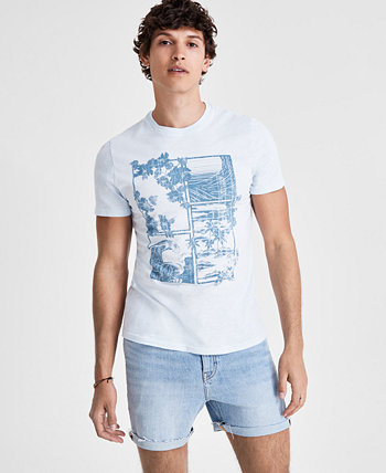 Men's Tropical Graphic Short-Sleeve T-Shirt Sun & Stone