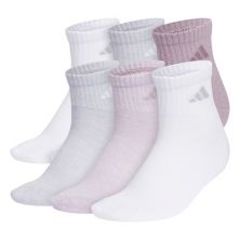 Women's adidas Athletic Cushioned 6-Pack Quarter Socks Adidas