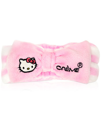 Плюшевая повязка на голову Hello Kitty для спа The Creme Shop
