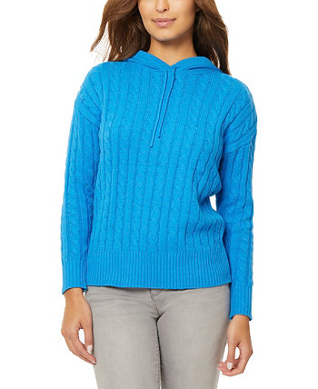 Женский свитер с капюшоном в рубчик Jones New York
