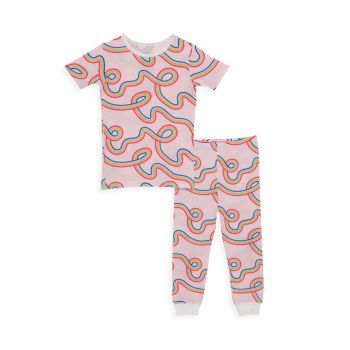 Little Girl's Taffy Printed Pajama Set MAGNETIC ME