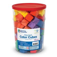 Учебные ресурсы Мягкие пенопластовые цветные кубики Обучающая игрушка Learning Resources