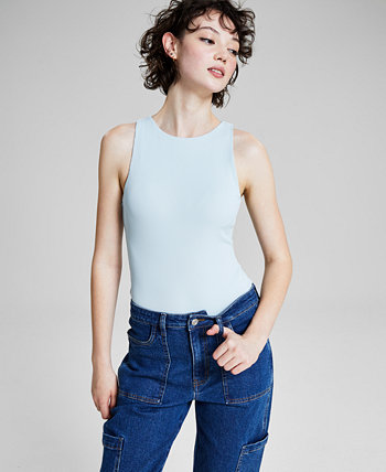 Женское двухслойное боди в рубчик без рукавов, созданное для Macy's And Now This