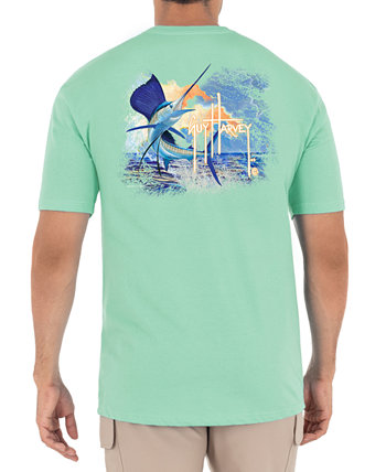 Мужская футболка с логотипом Sunset Sailfish Logo Guy Harvey