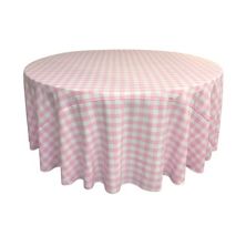 Polyester Gingham Checkered 120-inch Round Tablecloth Slickblue