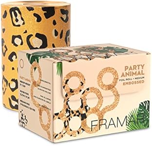 Framar Rosé All Day Embossed Roll Aluminum Foil, Hair Foils For Highlighting - Medium 320 ft Framar